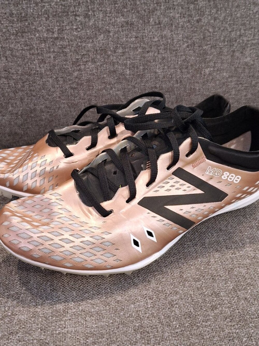 New Balance MD800 Track Spikes Rose Gold Size 5.5